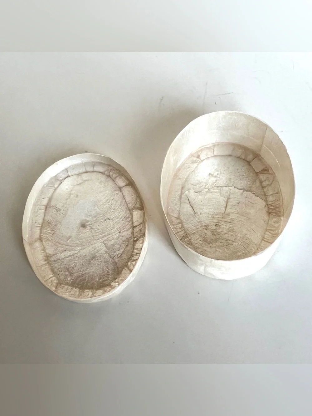 White Pearlized Capiz Shell Oval Jewelry Box - Elegant Jewelry Organizer